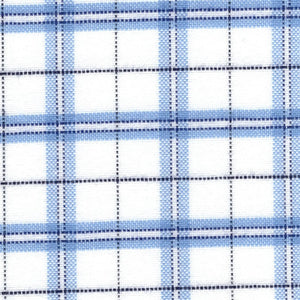 Blue & White Plaid Oxford Cloth - Made-to-Order Shirt