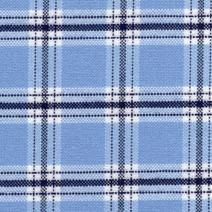 Blue & Navy Plaid Oxford Cloth - Made-to-Order Shirt