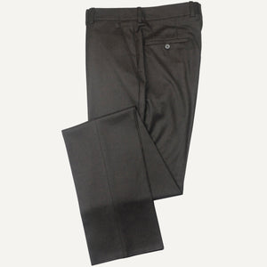 Dark Brown Flannel Dress Trouser