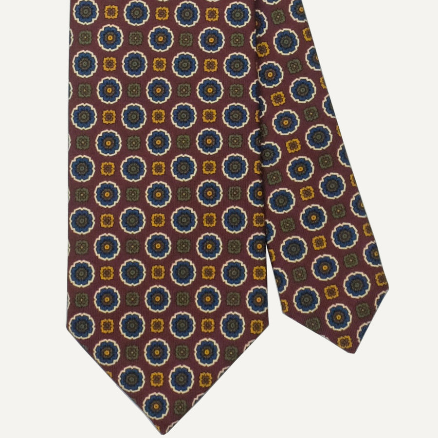 Burgundy Foulard Tie