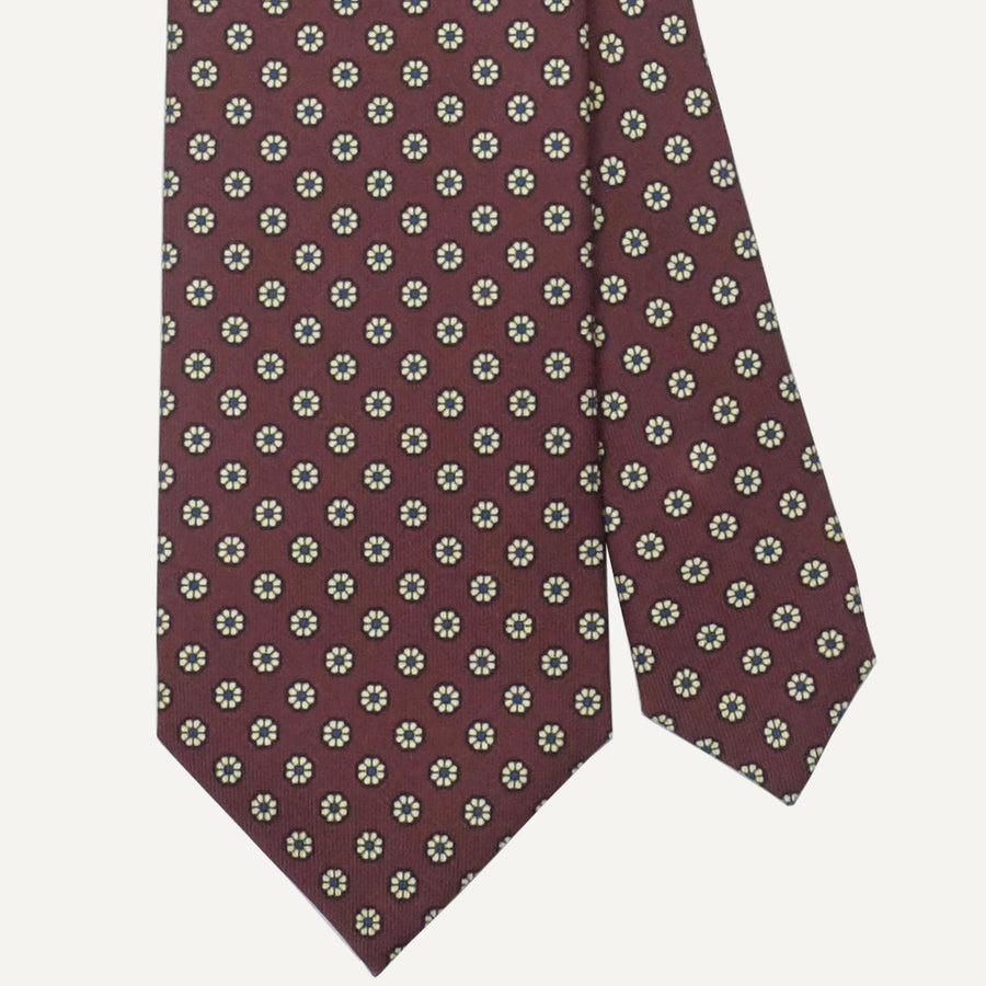 Burgundy Neat Tie