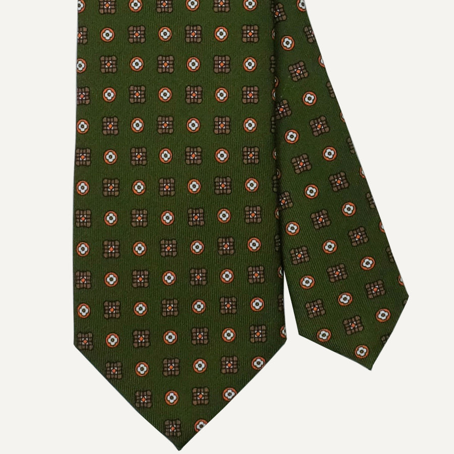 Green Medallion Tie