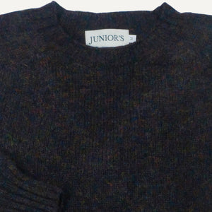 Midnight Scottish Shetland Crewneck Sweater