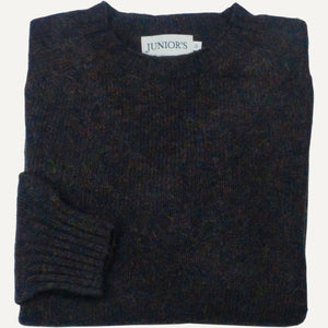 Midnight Scottish Shetland Crewneck Sweater