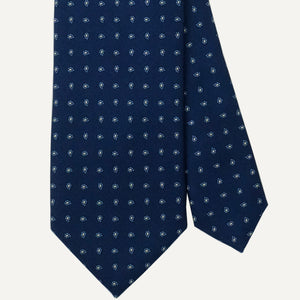 Navy Mini Paisley Tie