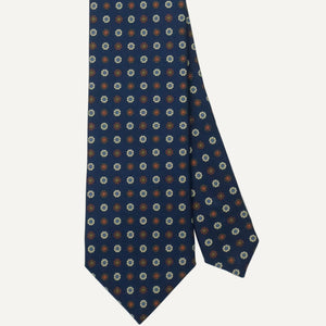 Navy Foulard Tie