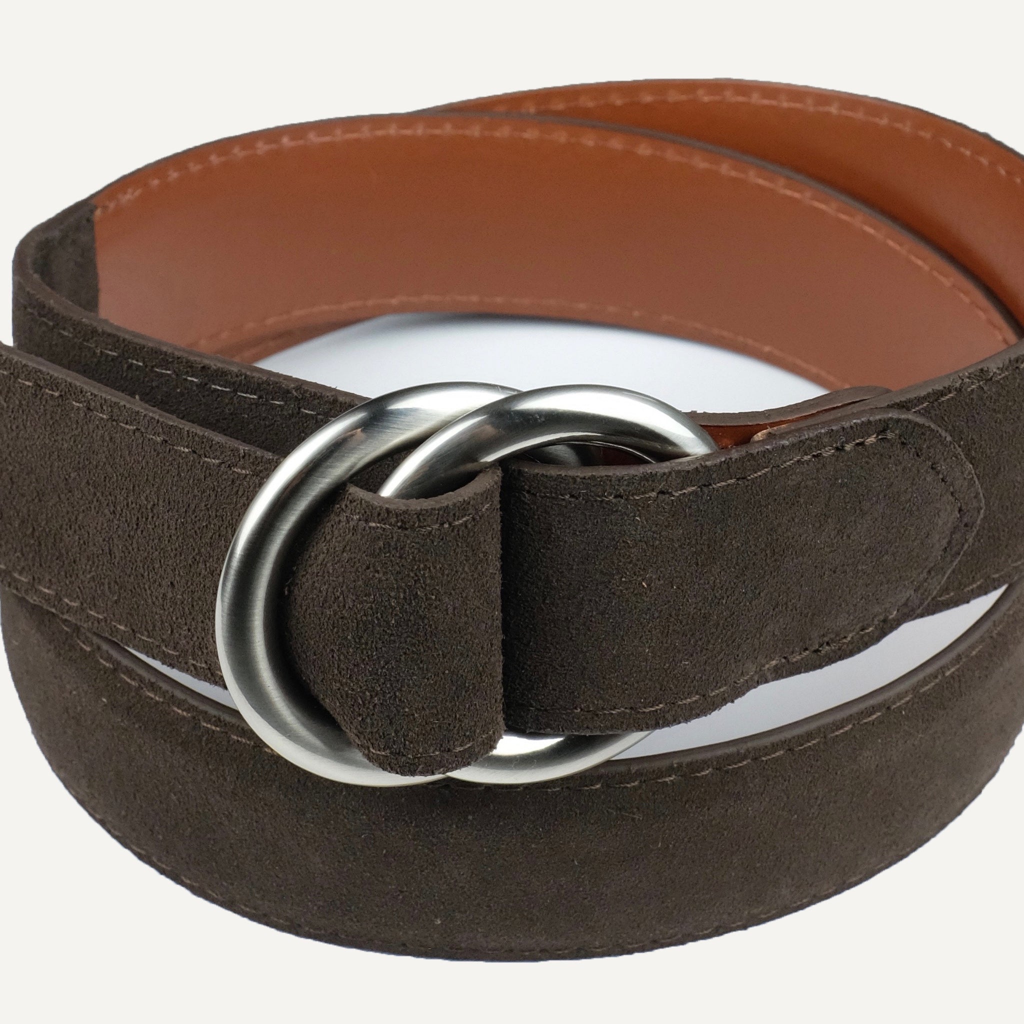 Suede D-Ring Belt