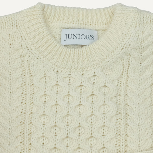 Navy Irish Fisherman Sweater - Junior's